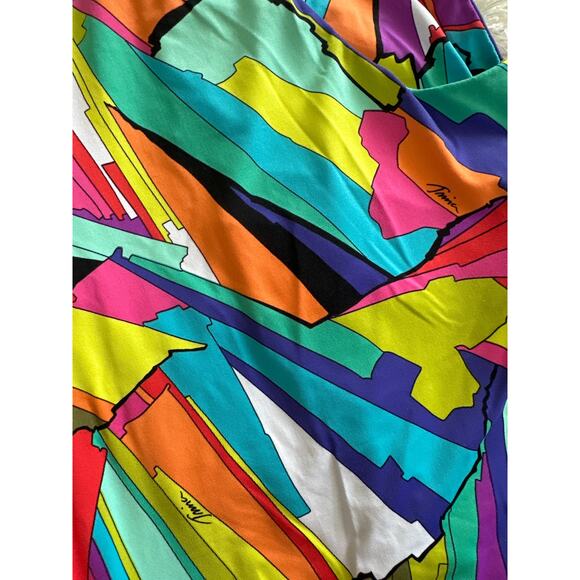 Trina Turk Viva La Vida Wide Leg Pants | Size Small | Multicolor Tropical Print - Picture 4 of 8